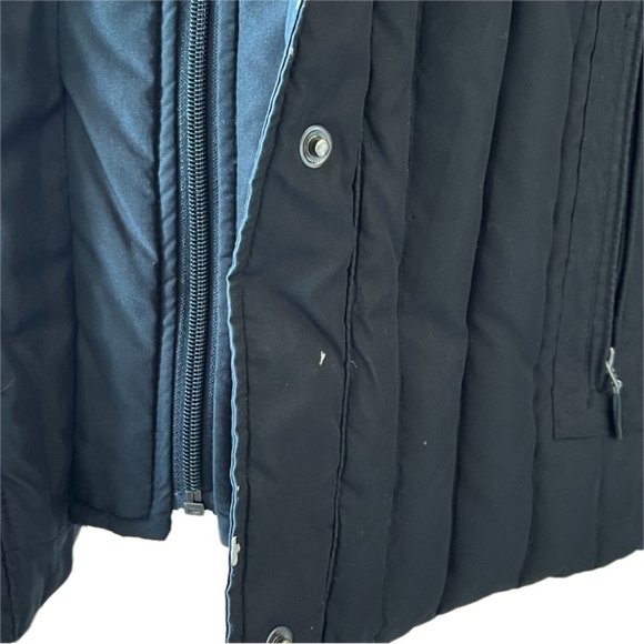 Down blend Puffer Quilted Jacket Kenneth Cole Reaction Black M - Picture 9 of 15